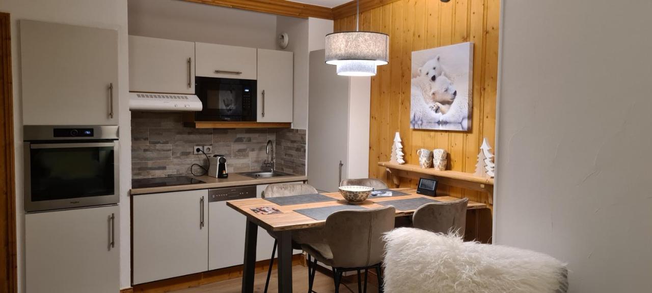 Arc 1950 Appartement De Standing Refuge Du Montagnard, Vue Incroyable Sur Le Montblanc, Skis Aux Pieds Acces Spa Et Piscine Les Arcs  Esterno foto