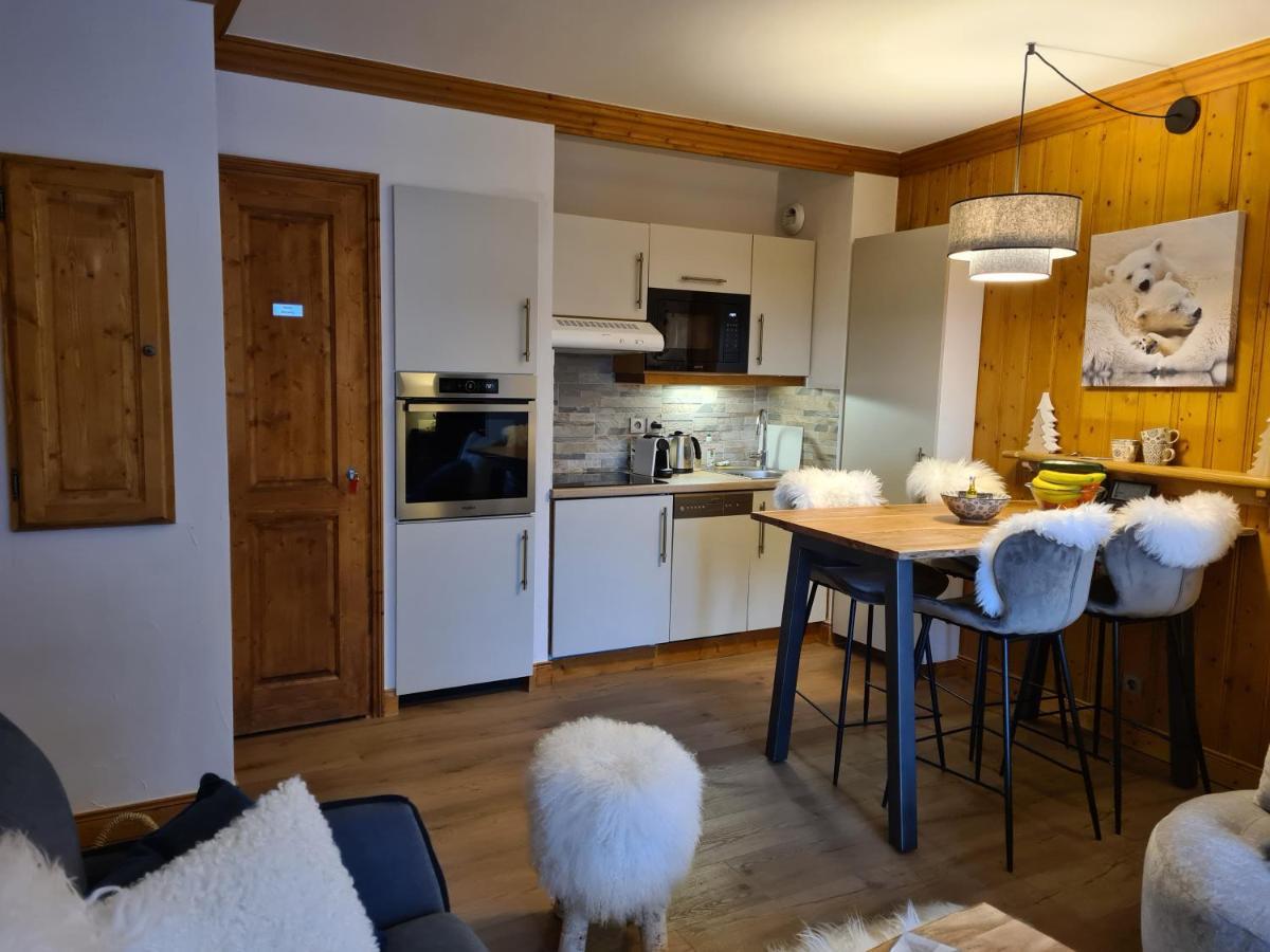 Arc 1950 Appartement De Standing Refuge Du Montagnard, Vue Incroyable Sur Le Montblanc, Skis Aux Pieds Acces Spa Et Piscine Les Arcs  Esterno foto