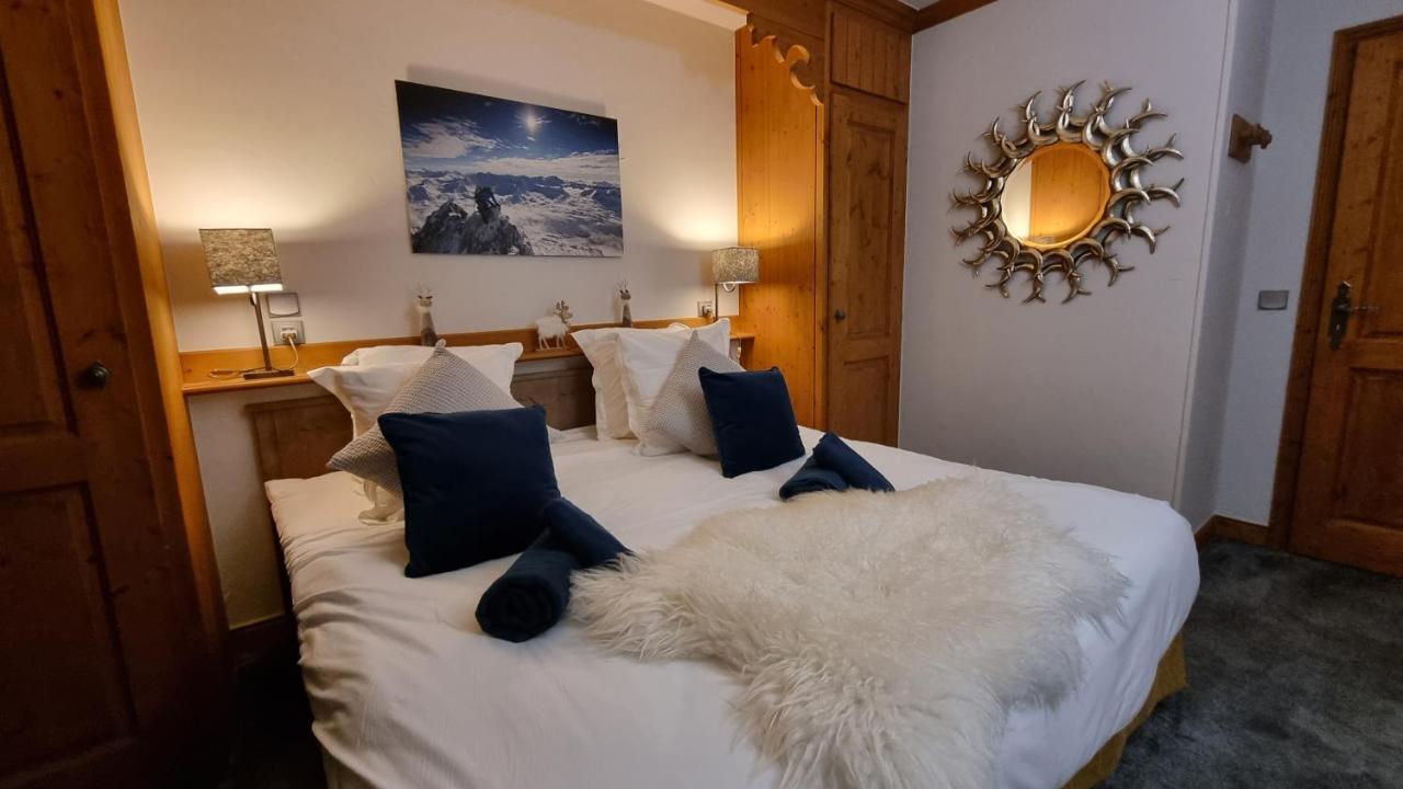Arc 1950 Appartement De Standing Refuge Du Montagnard, Vue Incroyable Sur Le Montblanc, Skis Aux Pieds Acces Spa Et Piscine Les Arcs  Esterno foto