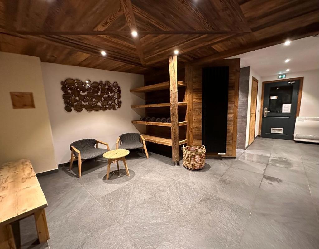 Arc 1950 Appartement De Standing Refuge Du Montagnard, Vue Incroyable Sur Le Montblanc, Skis Aux Pieds Acces Spa Et Piscine Les Arcs  Esterno foto